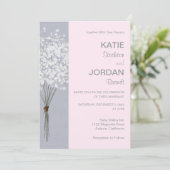 Simple Faire-part de mariage floral Bouquet (Debout devant)