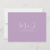 Simple Faire-Part de Mariage Lavande (Devant)
