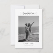 Simple Faire-Part de Mariage Moderne avec Photo (Devant)