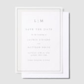 Simple Faire-Part de Mariage Noir et Blanc (Compenser)