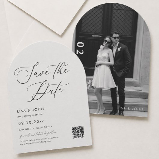Simple Faire-Part de Mariage Photo