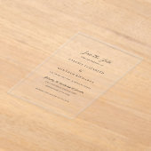 Simple Faire-Part de Mariage Traditionnel (Poser)