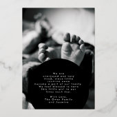 simple faire-part de naissance collage photo de no (Verso)