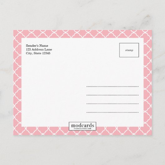 SIMPLE Faire-part de naissance moderne (Dos)