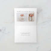 Simple Faire-part de naissance photo jumelle minim (Intérieur)