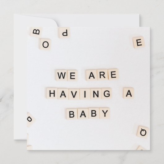 Simple faire-part de naissance sur des pierres à l (Devant)