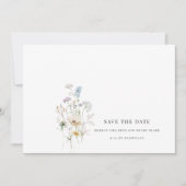 Simple faire-part floral de mariage à fleurs sauva (Devant)
