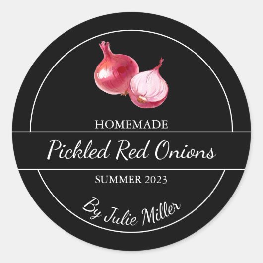 Simple fait maison Picked Onions rouge Étiquette n (Devant)