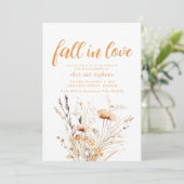 Simple Fall in Love Engagement Invitation (Debout devant)