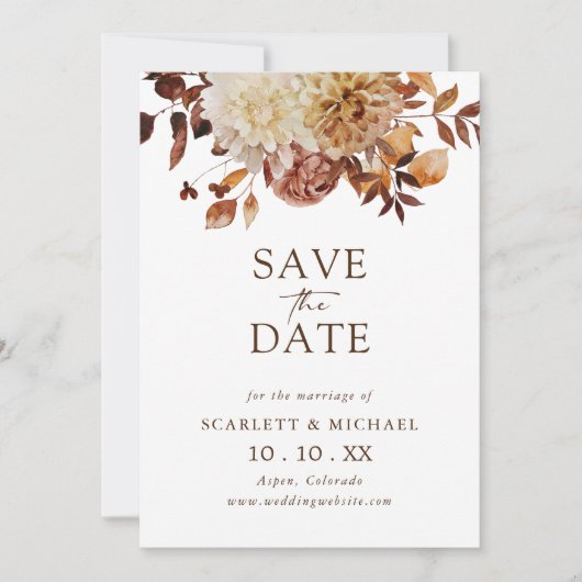 Simple Fall Save The Date (Devant)