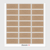 Simple Fall Terracotta Mariage Étiquette de adress (Feuille)