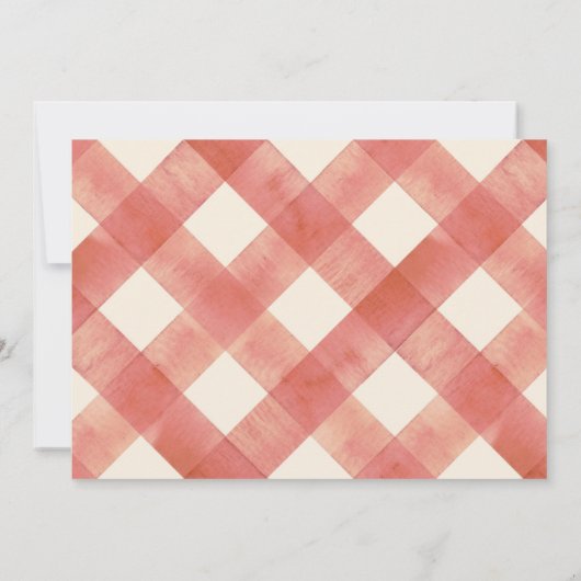 Simple Farm Fun 1er anniversaire Invitation (Dos)