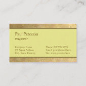 Simple Faux Metal Brass Visitekaartje (Achterkant)