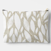 Simple fête des mères Sac cosmétique minimal lin (Verso)