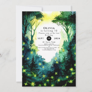 Simple Firefly Woodland Verjaardag Kaart