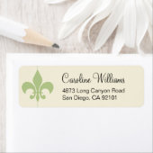 Simple Fleur De Lis Etiket (Insitu)