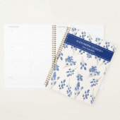 Simple Fleur de Pays Bleue et Blanche (Devant avec enveloppe)