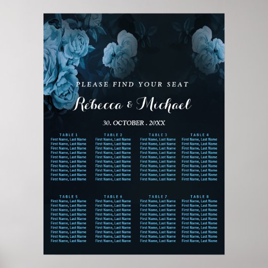 Simple Flora Gold Geometric Lijst Poster (Voorkant)