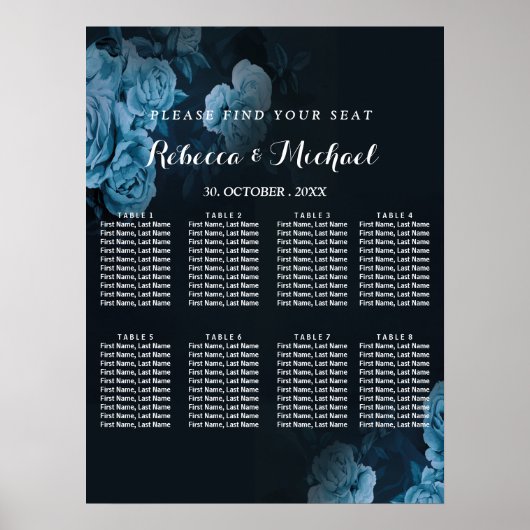 Simple Flora Gold Geometric Lijst Poster (Voorkant)