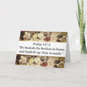 Simple Floral Bible Verse Sympathikaart Kaart (Voorkant)