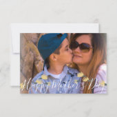 Simple Floral Botanical Happy Moederdag Foto Kaart (Voorkant)