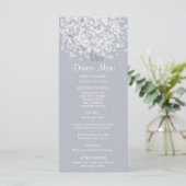 Simple Floral Bouguet Wedding Menu (Staand voorkant)