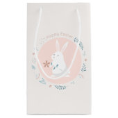 Simple Floral Easter Bunny | Gift Bag Klein Cadeauzakje (Achterkant)