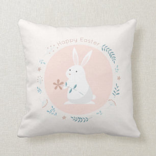 Simple Floral Easter Bunny Sierkussen