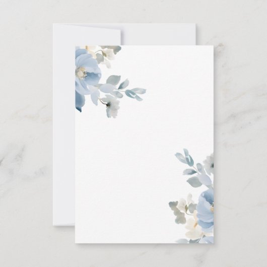Simple Floral Enregistrer la carte Mariage Date (Dos)