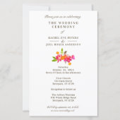 Simple Floral Garland Romantic Photo Wedding (Achterkant)