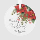 Simple Floral Joyeux Noël Poinsettia (dos)