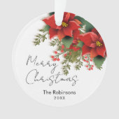 Simple Floral Joyeux Noël Poinsettia (devant)