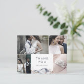 Simple Floral Mountain 4 Carte de remerciements ph (Debout devant)