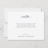 Simple Floral Mountain 4 Carte de remerciements ph (Dos)