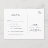 Simple Floral Mountain Song Request RSVP Briefkaar Uitnodiging Briefkaart (Achterkant)
