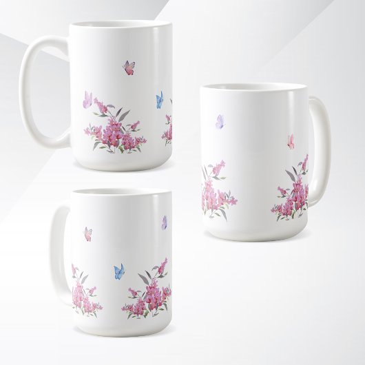 Simple Flower Design Mug Koffiemok