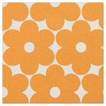 simple flower orange cream