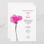 Simple flower save the date (Voorkant / Achterkant)