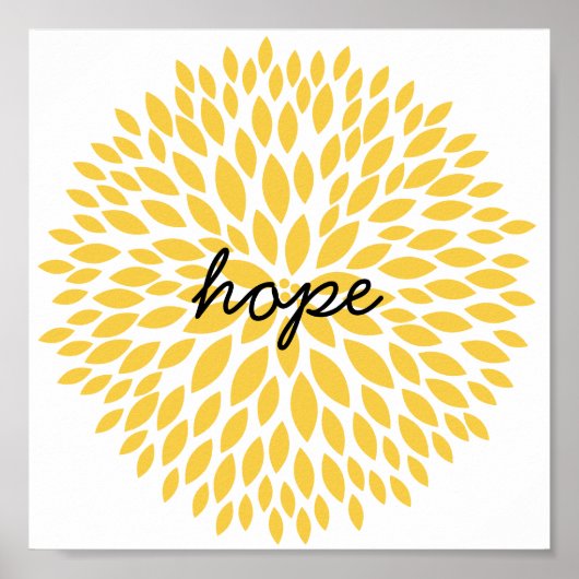 Simple Flowers Hope Poster (Voorkant)