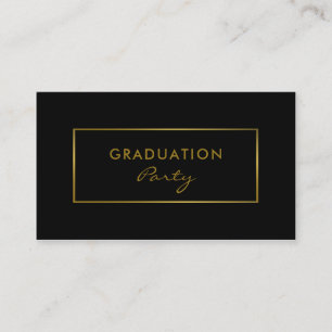 Simple Foil Effect Graduation Party Invitation de 
