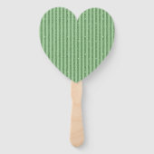 Simple Forest Green Glitter Style Vertical Stripes Handwaaier (Voorkant)