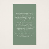 Simple Forever Hearts Photo Memorial Prayer Card (Dos)