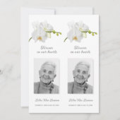 Simple Funeral Memorial Prayer Photo Bladwijzer Ca Kaart (Voorkant)