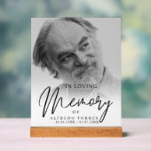 Simple Funeral Sympathy Photo Memorial (Neutre)