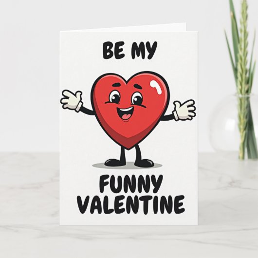 Simple Funny Valentine Card Kaart (Voorkant)