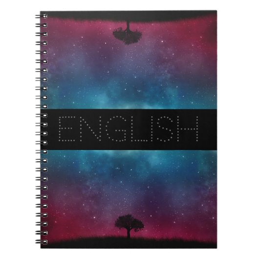 Simple Galaxy Onderwerp Notitieboek (Voorkant)