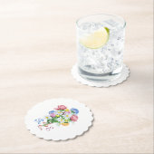 Simple Garden Spring Daisy Wildflower Minimal Kartonnen Onderzetters (Insitu)