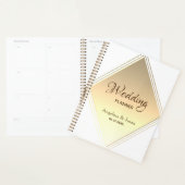 Simple Géométrique Or Mariage (Devant avec enveloppe)