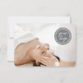 Simple Gift Certificate Custom Photo Logo Card (Achterkant)