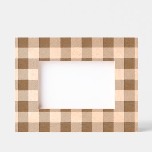 Simple Gingham Pattern Gegraveerde Lijstjes (Voorkant)